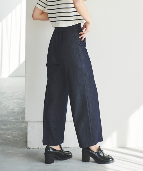 31 Sons de mode（トランテアン　ソン　ドゥ　モード）の「マリンワイドパンツ（その他パンツ・レディース・ライトグリーン/ダークインディゴブルー/ブラック・38/36）」の16枚目の写真