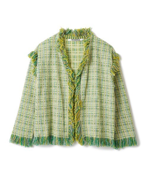 PERVERZE カーディガン PERVERZE＞TWIN LAYERED KNIT CARDIGAN/カーディガン