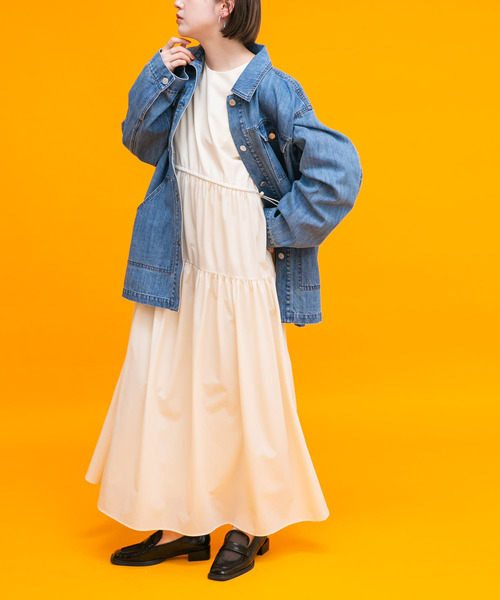 KBF(ケイビーエフ)の「ノースリーブドロストワンピース(ワンピース・レディース・アイボリー/ブラック/カーキ・ONE)」の15枚目の写真