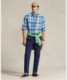 美品⭐️Ralph Lauren ラルフローレン　 リネンシャツ　ブルー　チェック 美品✨ラルフローレン リネン チェック シャツ マルチカラー