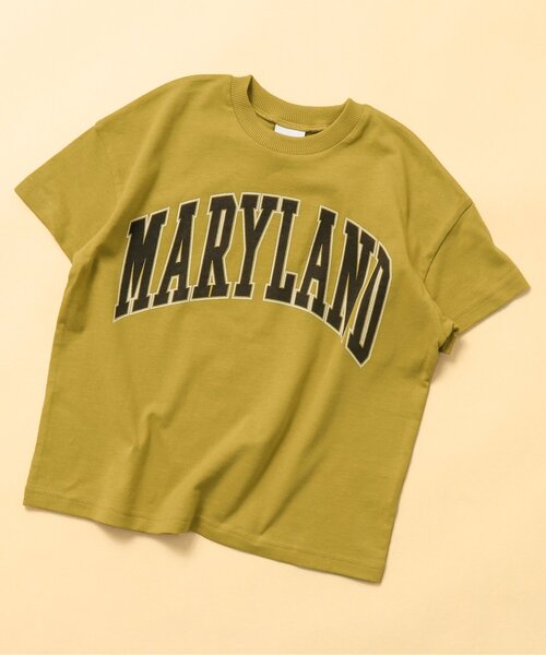 BREEZE（ブリーズ）の「【WEB限定】カレッジTシャツ（Tシャツ/カットソー・キッズ・イエロー/パープル/チャコール/サーモンピンク/グリーン/ターコイズブルー/オフホワイト/グレー/ブラック/アイボリー・100/90/130/120/150/110/140）」の9枚目の写真