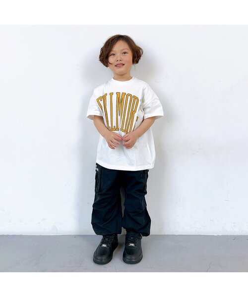 BREEZE（ブリーズ）の「【WEB限定】カレッジTシャツ（Tシャツ/カットソー・キッズ・イエロー/パープル/チャコール/サーモンピンク/グリーン/ターコイズブルー/オフホワイト/グレー/ブラック/アイボリー・100/90/130/120/150/110/140）」の20枚目の写真