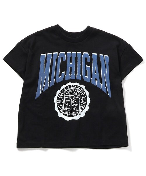 BREEZE（ブリーズ）の「【WEB限定】カレッジTシャツ（Tシャツ/カットソー・キッズ・イエロー/パープル/チャコール/サーモンピンク/グリーン/ターコイズブルー/オフホワイト/グレー/ブラック/アイボリー・100/90/130/120/150/110/140）」の13枚目の写真