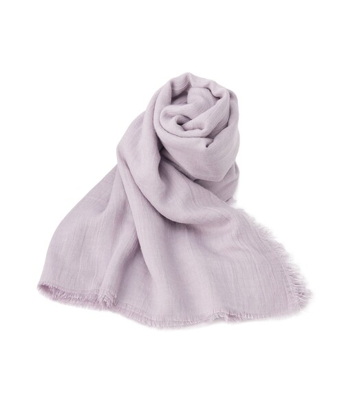 ITS'DEMO（イッツデモ）の「◆【手洗い可】無地ストール（ストール/ショール・レディース・ブルー/アイボリー/パープル/ブラウン/ピンク系・00）」の6枚目の写真