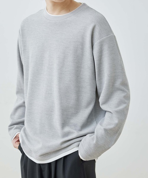 j.n.r.d(ジェー・エヌ・アール・ディー)の「j.n.r.d/フェイクレイヤードプルオーバー(Tシャツ/カットソー・メンズ・グレー/ブラック/ベージュ・L/LL/M)」の3枚目の写真