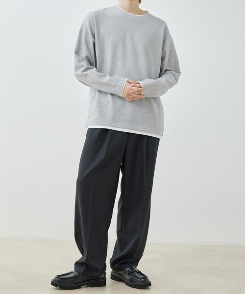 j.n.r.d(ジェー・エヌ・アール・ディー)の「j.n.r.d/フェイクレイヤードプルオーバー(Tシャツ/カットソー・メンズ・グレー/ブラック/ベージュ・L/LL/M)」の12枚目の写真