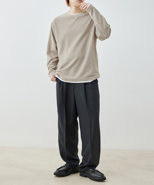 j.n.r.d(ジェー・エヌ・アール・ディー)の「j.n.r.d/フェイクレイヤードプルオーバー(Tシャツ/カットソー・メンズ・グレー/ブラック/ベージュ・L/LL/M)」の13枚目の写真