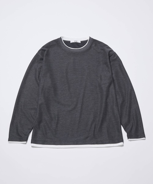 j.n.r.d(ジェー・エヌ・アール・ディー)の「j.n.r.d/フェイクレイヤードプルオーバー(Tシャツ/カットソー・メンズ・グレー/ブラック/ベージュ・L/LL/M)」の20枚目の写真