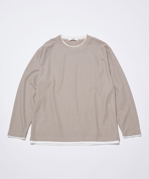 j.n.r.d(ジェー・エヌ・アール・ディー)の「j.n.r.d/フェイクレイヤードプルオーバー(Tシャツ/カットソー・メンズ・グレー/ブラック/ベージュ・L/LL/M)」の22枚目の写真