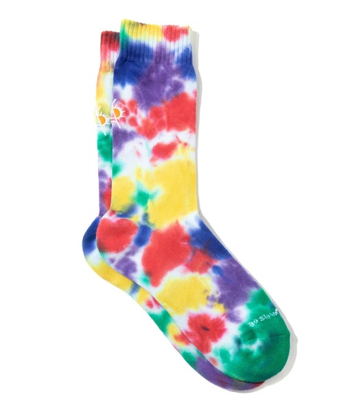go slow caravan（ゴースローキャラバン）の「タイダイ刺繍クルーソックス（ソックス/靴下・メンズ・その他2/その他1・LARGE/MEDIUM）」の4枚目の写真