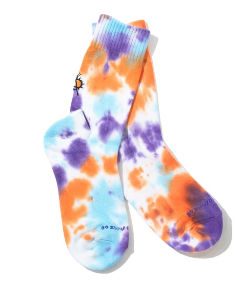 go slow caravan（ゴースローキャラバン）の「タイダイ刺繍クルーソックス（ソックス/靴下・メンズ・その他2/その他1・LARGE/MEDIUM）」の7枚目の写真