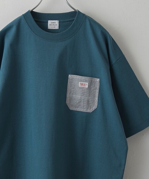 SMITH'S(スミス)の「SMITH’S(スミス)別注ワークポケットTシャツ(Tシャツ/カットソー・メンズ・ブラック/ホワイト/ダークグレー/ロイヤルブルー・S/M/L/XL)」の4枚目の写真