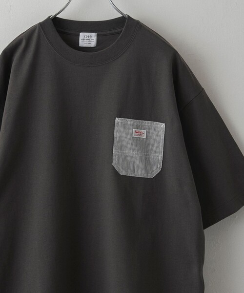 SMITH'S(スミス)の「SMITH’S(スミス)別注ワークポケットTシャツ(Tシャツ/カットソー・メンズ・ブラック/ホワイト/ダークグレー/ロイヤルブルー・S/M/L/XL)」の3枚目の写真