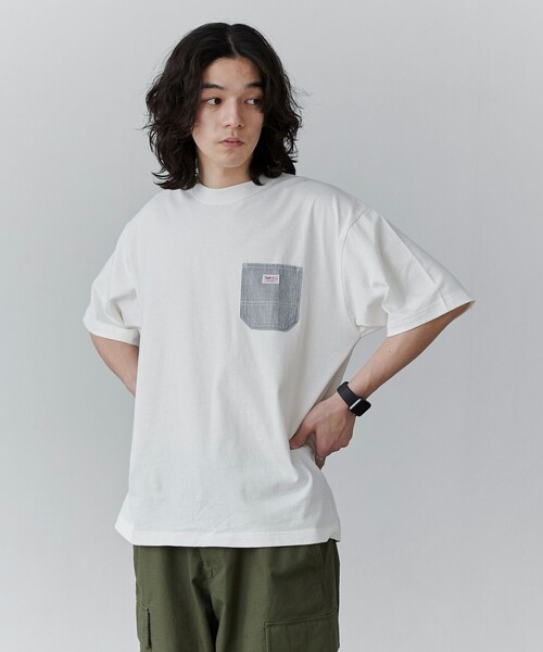 SMITH'S(スミス)の「SMITH’S(スミス)別注ワークポケットTシャツ(Tシャツ/カットソー・メンズ・ブラック/ホワイト/ダークグレー/ロイヤルブルー・S/M/L/XL)」の9枚目の写真