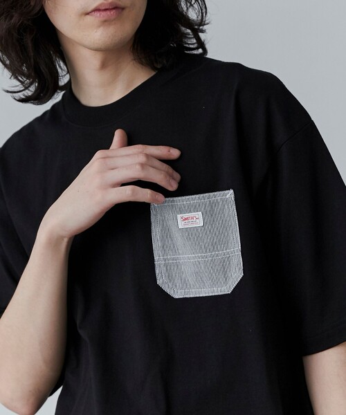 SMITH'S(スミス)の「SMITH’S(スミス)別注ワークポケットTシャツ(Tシャツ/カットソー・メンズ・ブラック/ホワイト/ダークグレー/ロイヤルブルー・S/M/L/XL)」の13枚目の写真