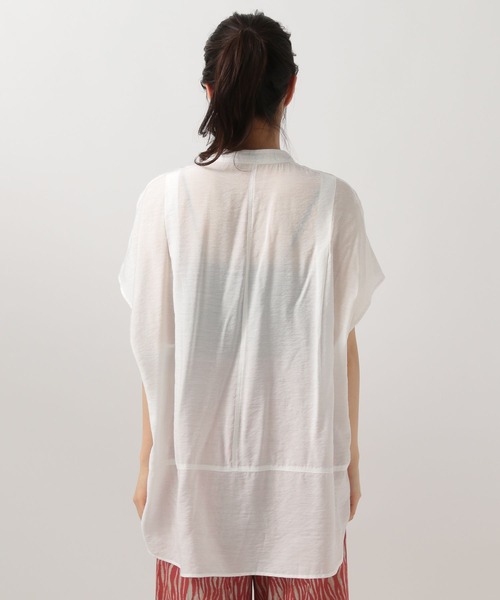 リネンシアーワークシャツ ホワイト リネンシアーワークシャツ(F WHITE): トップス │ ETRE TOKYO