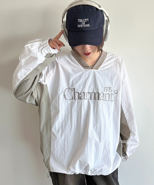 apres jour mignon（アプレジュールミニョン）の「ナイロンプルオーバー【ZOZOTOWN限定アイテム】（その他トップス・レディース・オフホワイト/グレー/ネイビー/グリーン/ブラック・X-LARGE/フリー）」の6枚目の写真