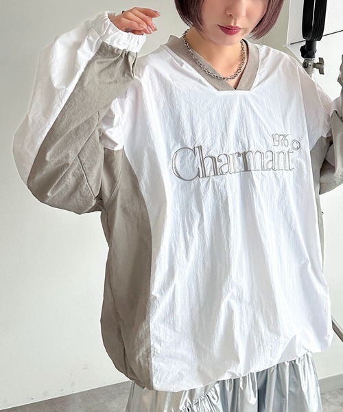 apres jour mignon（アプレジュールミニョン）の「ナイロンプルオーバー【ZOZOTOWN限定アイテム】（その他トップス・レディース・オフホワイト/グレー/ネイビー/グリーン/ブラック・X-LARGE/フリー）」の10枚目の写真