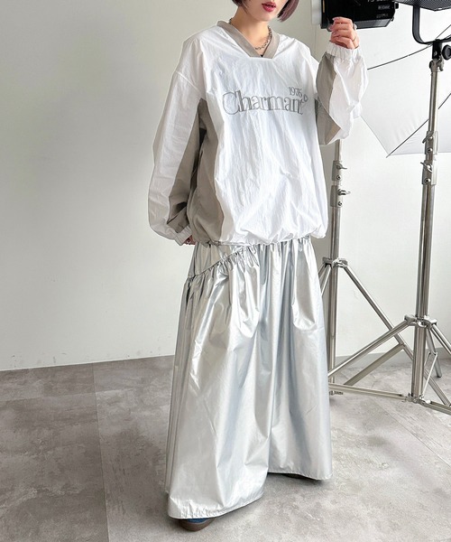 apres jour mignon（アプレジュールミニョン）の「ナイロンプルオーバー【ZOZOTOWN限定アイテム】（その他トップス・レディース・オフホワイト/グレー/ネイビー/グリーン/ブラック・X-LARGE/フリー）」の13枚目の写真