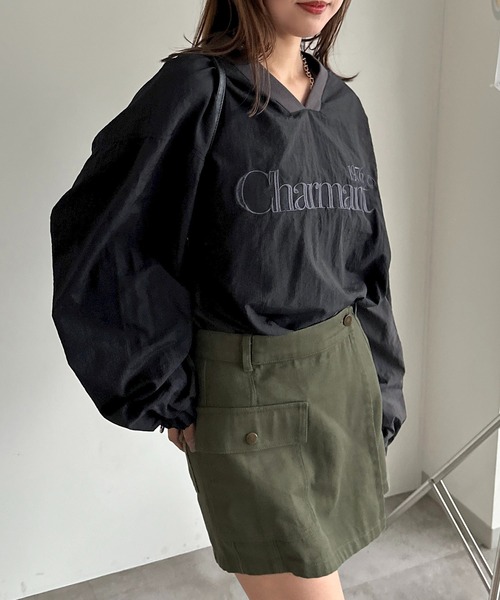 apres jour mignon（アプレジュールミニョン）の「ナイロンプルオーバー【ZOZOTOWN限定アイテム】（その他トップス・レディース・オフホワイト/グレー/ネイビー/グリーン/ブラック・X-LARGE/フリー）」の18枚目の写真