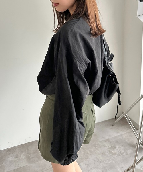 apres jour mignon（アプレジュールミニョン）の「ナイロンプルオーバー【ZOZOTOWN限定アイテム】（その他トップス・レディース・オフホワイト/グレー/ネイビー/グリーン/ブラック・X-LARGE/フリー）」の19枚目の写真