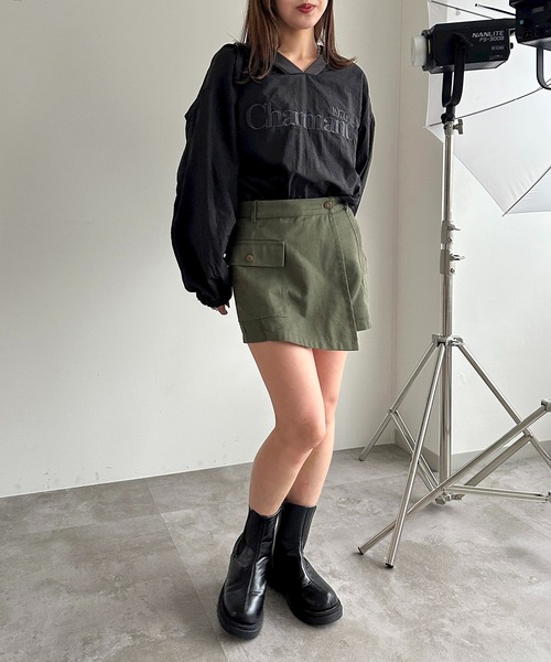 apres jour mignon（アプレジュールミニョン）の「ナイロンプルオーバー【ZOZOTOWN限定アイテム】（その他トップス・レディース・オフホワイト/グレー/ネイビー/グリーン/ブラック・X-LARGE/フリー）」の20枚目の写真