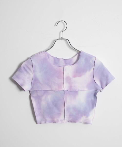 Figments（フィグメンツ）の「オーバーステッチタイダイチビT（その他トップス・レディース・ブラック/パープル・FREE）」の10枚目の写真