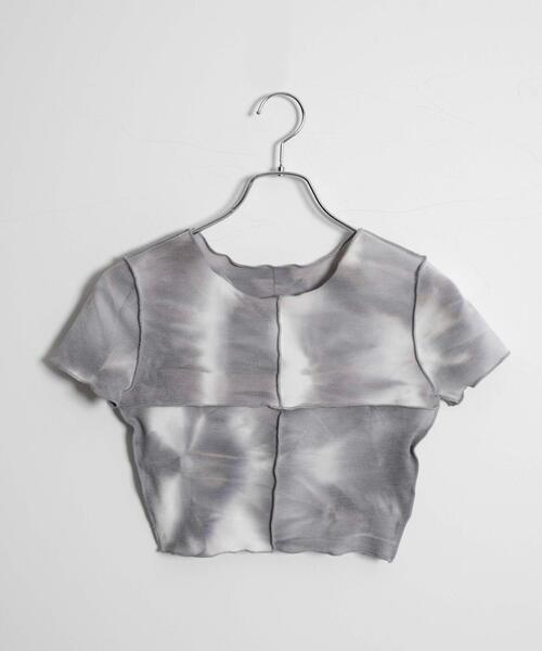 Figments（フィグメンツ）の「オーバーステッチタイダイチビT（その他トップス・レディース・ブラック/パープル・FREE）」の11枚目の写真