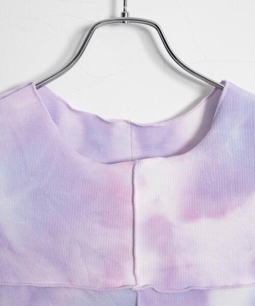 Figments（フィグメンツ）の「オーバーステッチタイダイチビT（その他トップス・レディース・ブラック/パープル・FREE）」の13枚目の写真