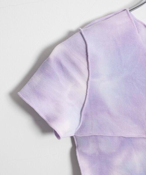 Figments（フィグメンツ）の「オーバーステッチタイダイチビT（その他トップス・レディース・ブラック/パープル・FREE）」の14枚目の写真