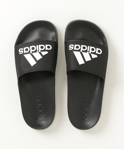 adidas(アディダス)の「アディダス adidas アディレッタ シャワー サンダル(サンダル・メンズ・ブラック×ホワイト・23.5cm/24.5cm/25.5cm/26.5cm/27.5cm/28.5cm)」の4枚目の写真