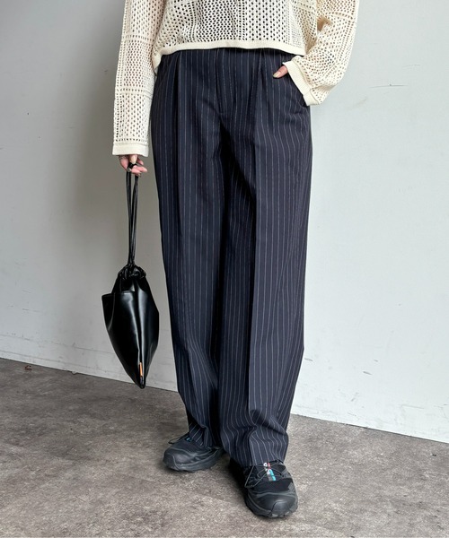 CPCM(シーピーシーエム)の「TRスラックスパンツ(スラックス・メンズ・ネイビー/ブラック/アイボリー/グレー・LARGE/MEDIUM/SMALL)」の4枚目の写真