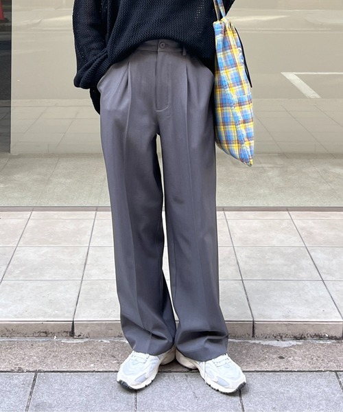 CPCM(シーピーシーエム)の「TRスラックスパンツ(スラックス・メンズ・ネイビー/ブラック/アイボリー/グレー・LARGE/MEDIUM/SMALL)」の3枚目の写真