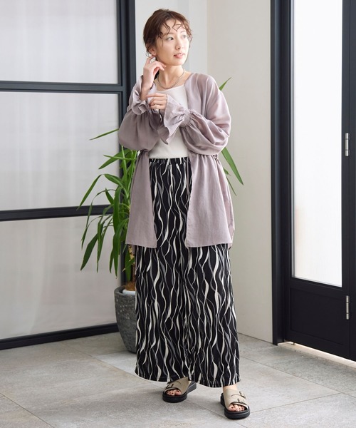 LEPSIM(レプシィム)の「2P*2WAYデザインブラウス 987197(シャツ/ブラウス・レディース・ラベンダー/ライトブラウン/ブラック/オフホワイト・FREE)」の7枚目の写真