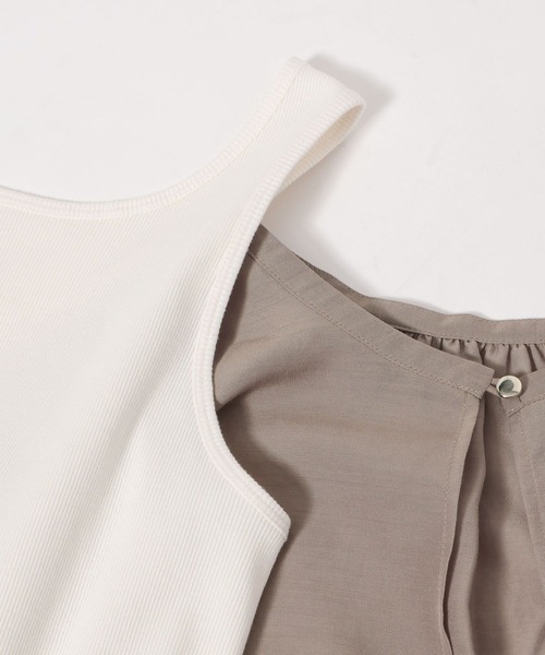 LEPSIM(レプシィム)の「2P*2WAYデザインブラウス 987197(シャツ/ブラウス・レディース・ラベンダー/ライトブラウン/ブラック/オフホワイト・FREE)」の14枚目の写真