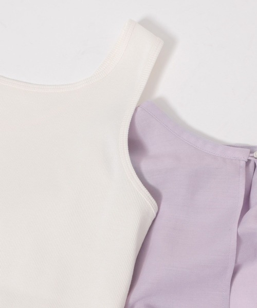 LEPSIM(レプシィム)の「2P*2WAYデザインブラウス 987197(シャツ/ブラウス・レディース・ラベンダー/ライトブラウン/ブラック/オフホワイト・FREE)」の9枚目の写真