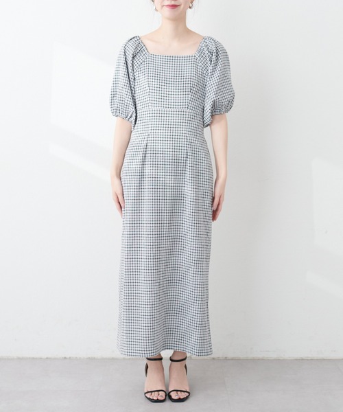 natural couture（ナチュラルクチュール）の「袖ボリュームセミタイトワンピース（ワンピース・レディース・その他3/その他2/その他1/ブラック/グリーン/サックスブルー・FREE）」の20枚目の写真