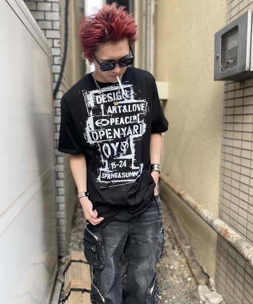 OY/オーワイ』 BOX STAMP T/スタンプ Tシャツ OY│A'GEM/9×.KOM