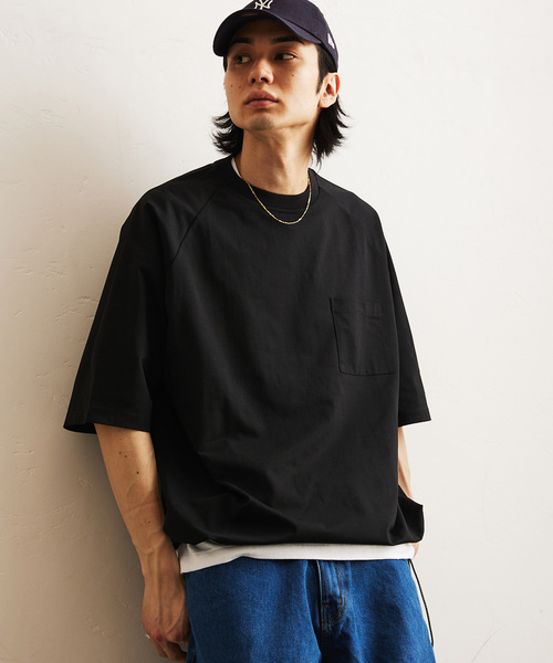 417 EDIFICE(フォーワンセブンエディフィス)の「UVカット・吸水速乾・防シワ PERFECTECH メッシュTシャツ(Tシャツ/カットソー・メンズ・ベージュ/ブラック・SMALL/MEDIUM/LARGE)」の6枚目の写真