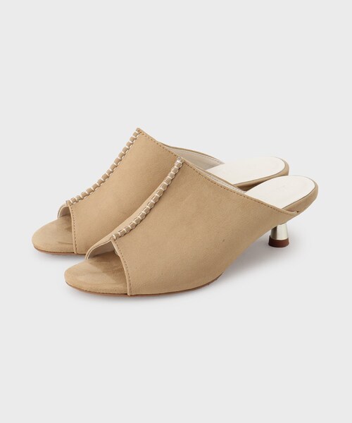 GALLEST(ギャレスト)の「◆メタリックヒールミュール(サンダル・レディース・アイボリー/オリーブ/ベージュ・35/45)」の5枚目の写真