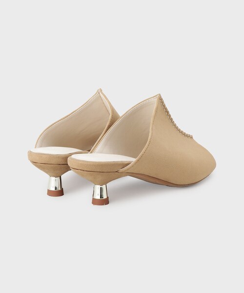 GALLEST(ギャレスト)の「◆メタリックヒールミュール(サンダル・レディース・アイボリー/オリーブ/ベージュ・35/45)」の7枚目の写真