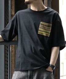 Starting Over | balfas lace pocket T-shirt/バルファスレース編み ポケット Tシャツ(Tシャツ/カットソー)