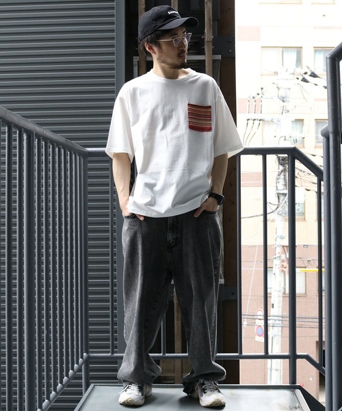 完売前に【BALR】Olaf Crest 半袖 コットン Tシャツ 3色 セール】balfas lace pocket T-shirt/バルファスレース編み
