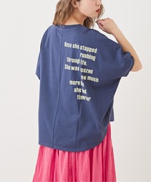 CUBE SUGAR（キューブシュガー）の「汗ジミ防止バックプリントビッグプルオーバーTシャツ（Tシャツ/カットソー）」