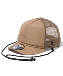 NEW ERA（ニューエラ）の「NEW ERA/ニューエラ キャップ 9FORTY A-Frame トラッカー ショートバイザー Tech Surf ブラック (ニューエラアウトドア) 14110102（キャップ）」