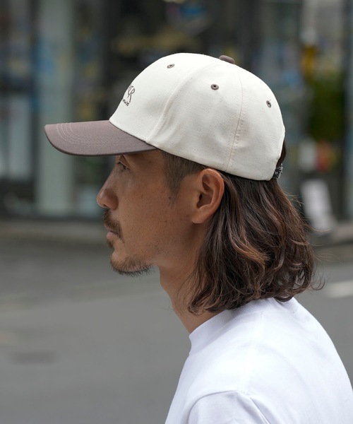 THRASHER（スラッシャー）の「The New Religion Worldwide 6P DAD CAPS/スラッシャーユニセックスデザインペールトーンデザイン6パネルキャップ（キャップ・メンズ・ホワイト×グレー/アイボリー/ベージュ・FREE）」の8枚目の写真