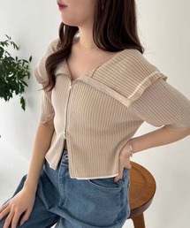 one after another NICE CLAUP（ワンアフターアナザーナイスクラップ）の「ダブルジップラインニット（ニット/セーター）」