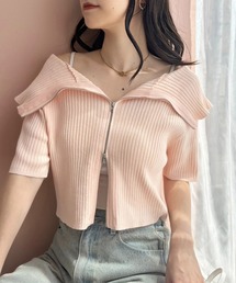 one after another NICE CLAUP | ダブルジップラインニット(ニット/セーター)