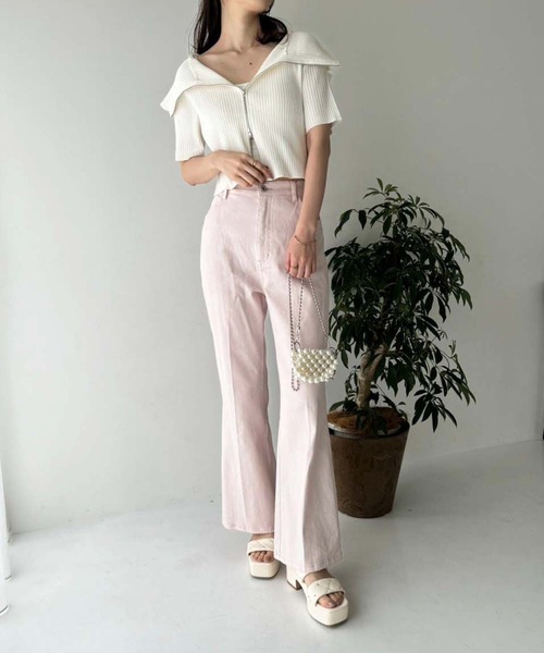 セール】ダブルジップラインニット（ニット/セーター）｜one after