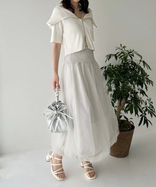 セール】ダブルジップラインニット（ニット/セーター）｜one after